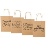 Paper Gift Bag with English Words